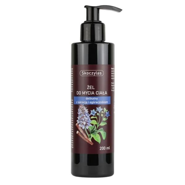 Нежный гель для мытья тела с солодкой и огуречником, 200 мл Skoczylas
Нежный гель для мытья тела с солодкой и огуречником, 200 мл Skoczylas