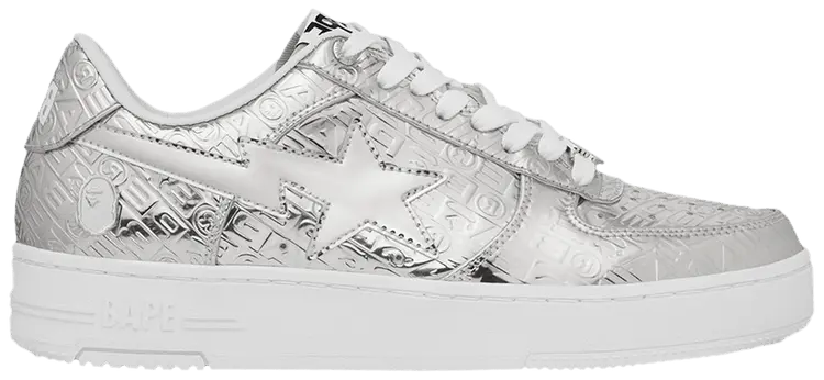 Кроссовки BAPE Bapesta #5 'Silver Monogram', серебряный
Кроссовки BAPE Bapesta #5 'Silver Monogram', серебряный