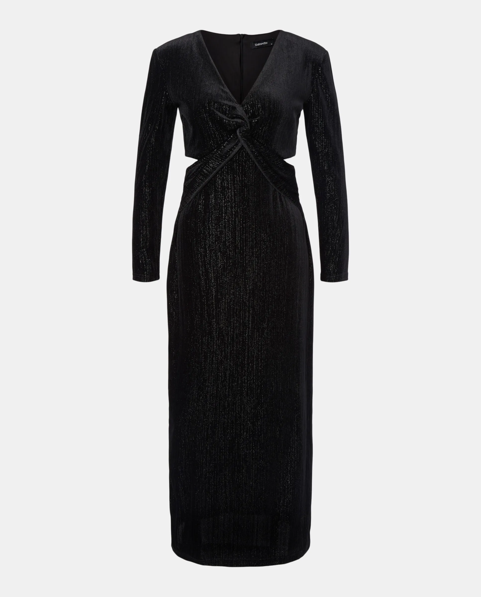 Миди-платье с длинными рукавами из бархата Tintoretto, черный
Миди-платье с длинными рукавами из бархата Tintoretto, черный