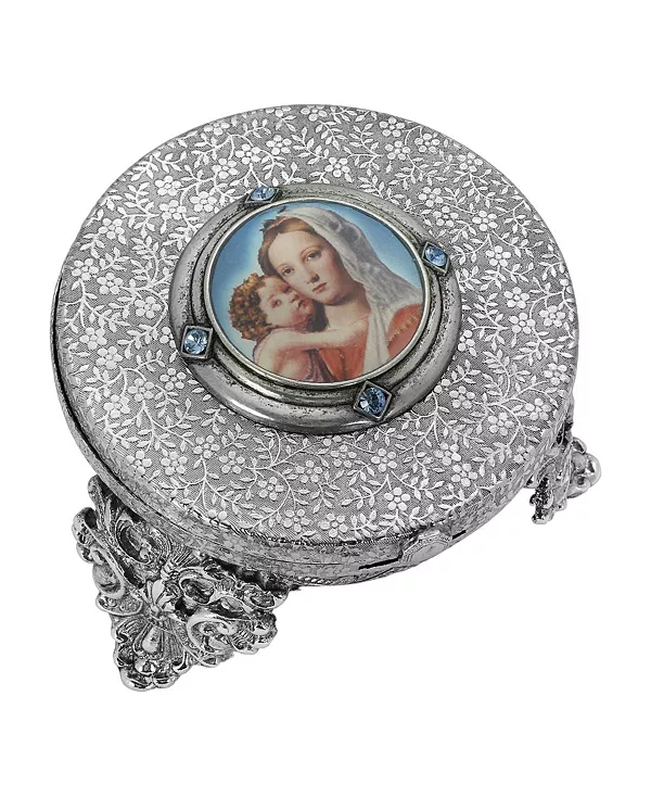 Женская шкатулка-медальон с никелированными четками Symbols Of Faith, multi
Женская шкатулка-медальон с никелированными четками Symbols Of Faith, multi