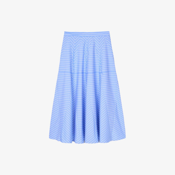 Юбка Sandro с расклешенным силуэтом, синий
Юбка Sandro с расклешенным силуэтом, синий