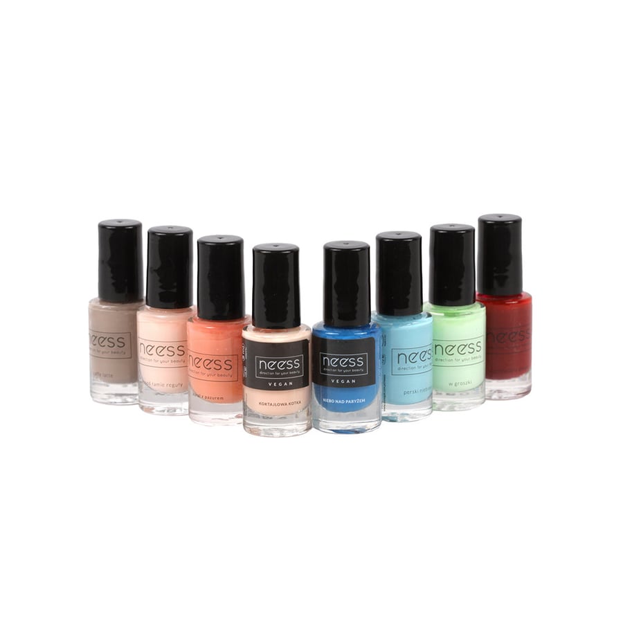 Классический набор быстросохнущих лаков для ногтей из 8 шт. Бренд: Neess
Классический набор быстросохнущих лаков для ногтей из 8 шт. Бренд: Neess