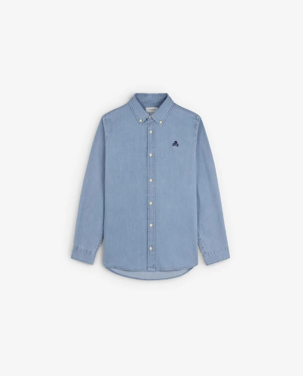 Детская рубашка Oxford из денима, обычного кроя Scalpers, светло-голубой
Детская рубашка Oxford из денима, обычного кроя Scalpers, светло-голубой