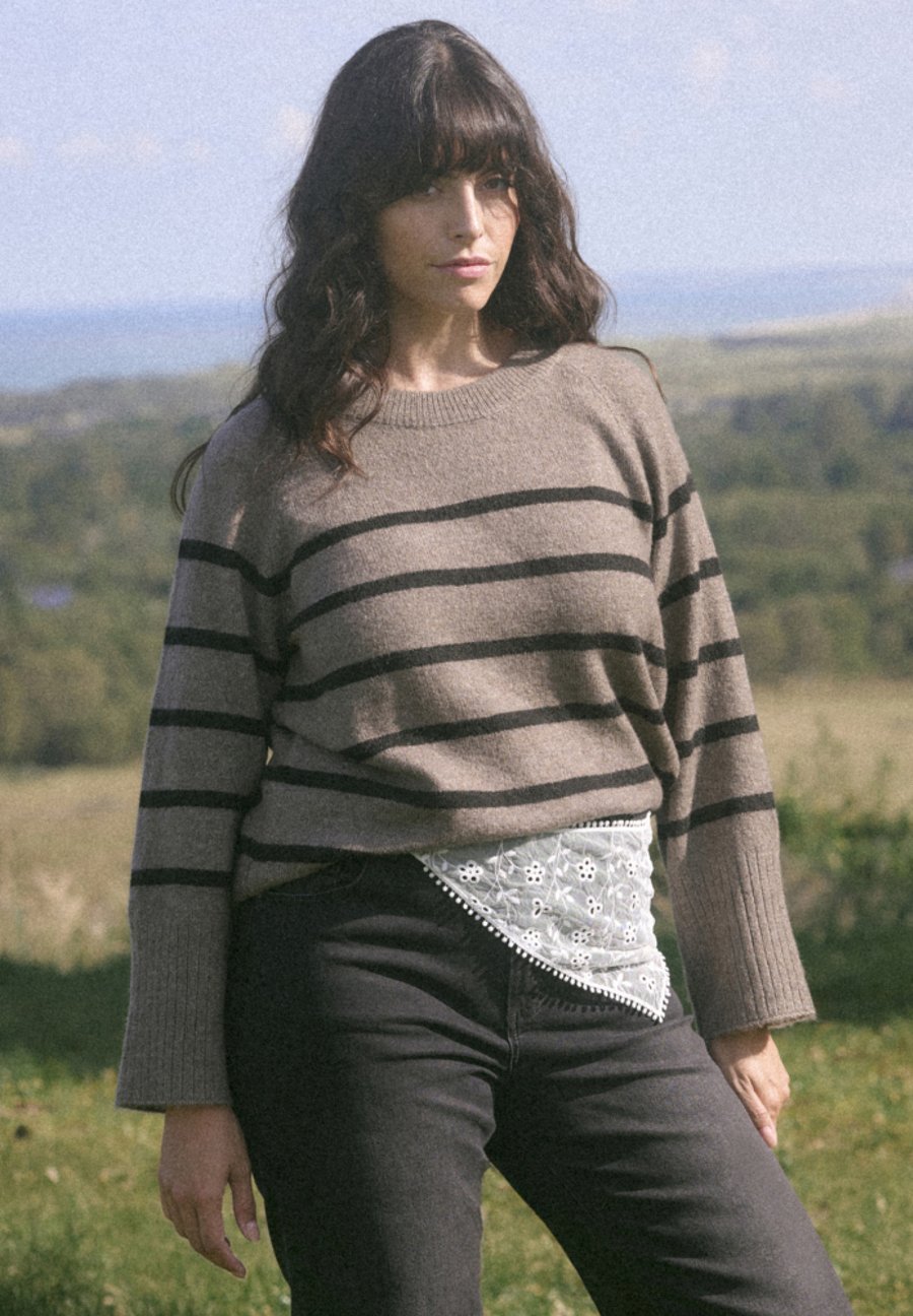 Джемпер Kaffe Curve KCERINA KNIT PULLOVER, Morel Melange Black Stripe/Black
Джемпер Kaffe Curve KCERINA KNIT PULLOVER, Morel Melange Black Stripe/Black