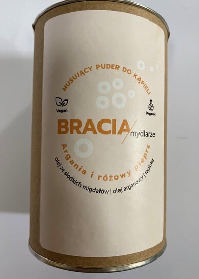Порошок для ванн с арганией и розовым перцем, банка 300 г Bracia Mydlarze
Порошок для ванн с арганией и розовым перцем, банка 300 г Bracia Mydlarze