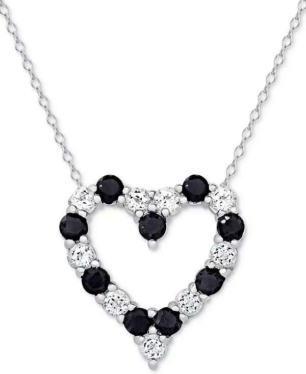Ожерелье с подвеской в форме сердца из изумруда (1 карат) и белого топаза (1 карат) из стерлингового серебра (также доступно с сапфиром и рубином) Macy'S, sapphire
Ожерелье с подвеской в форме сердца из изумруда (1 карат) и белого топаза (1 карат) из стерлингового серебра (также доступно с сапфиром и рубином) Macy'S, sapphire