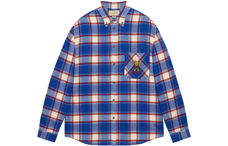 Мужская рубашка Gucci, синий
Мужская рубашка Gucci, синий