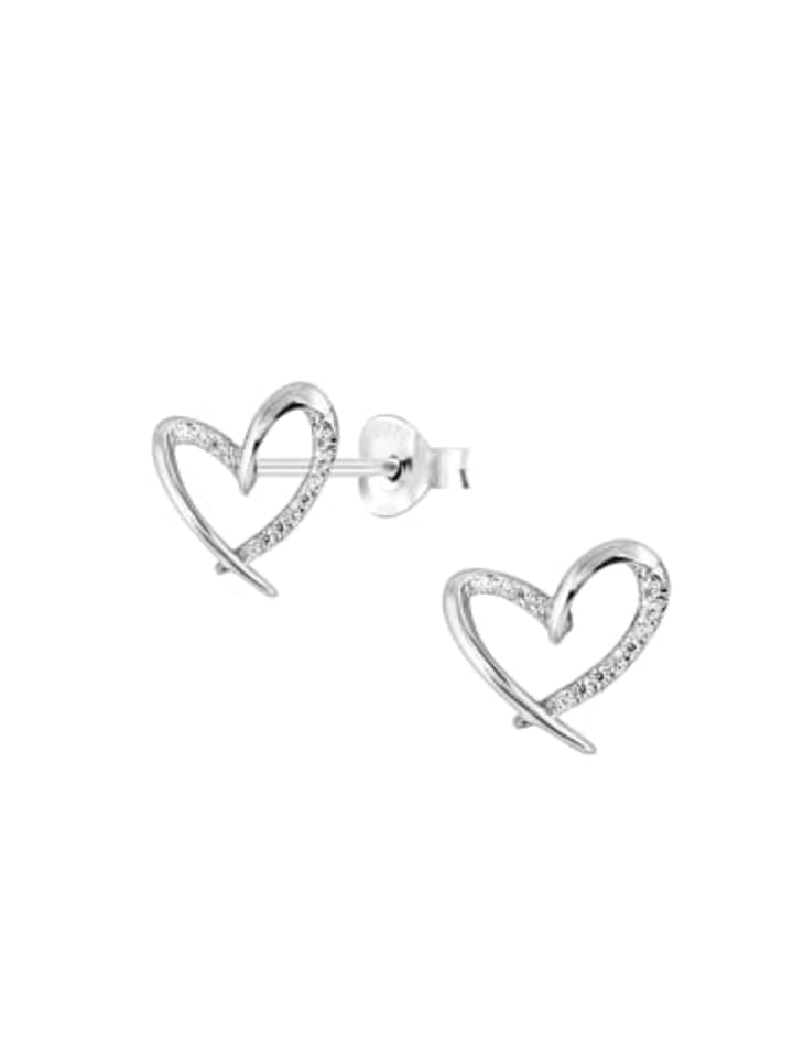 Alexander York Серьги-гвоздики в форме сердца с родированными кубическими циркониями в оправе из серебра 925 пробы, комплект из 2 штук
Alexander York Серьги-гвоздики в форме сердца с родированными кубическими циркониями в оправе из серебра 925 пробы, комплект из 2 штук