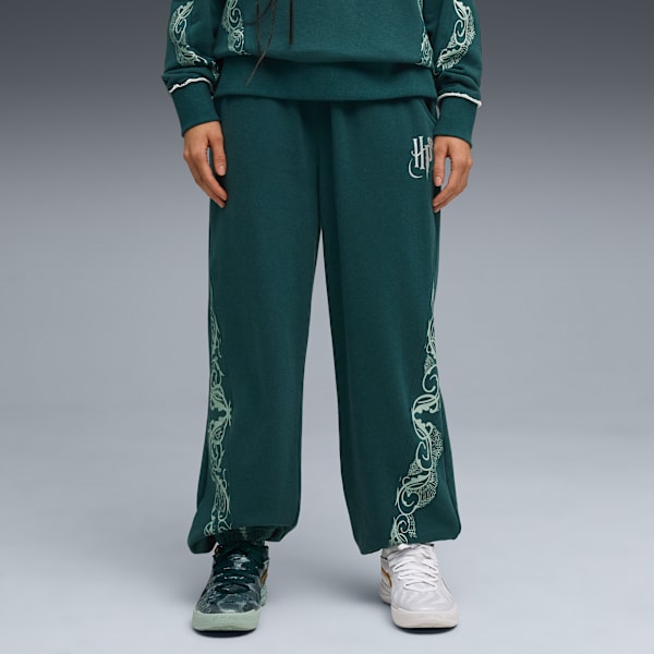 Женские баскетбольные спортивные штаны Puma Hoops X Harry Potter, зеленый
Женские баскетбольные спортивные штаны Puma Hoops X Harry Potter, зеленый
