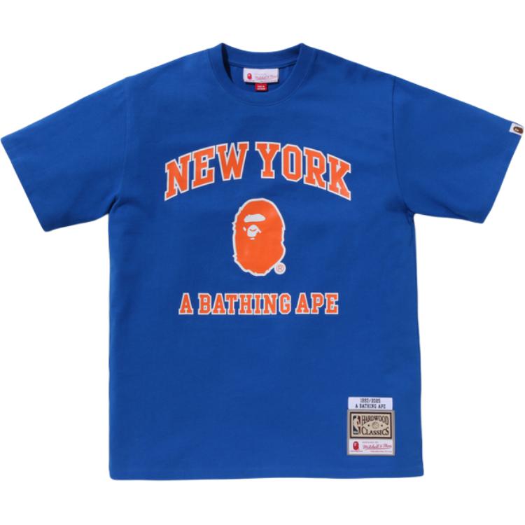 Мужская футболка Mitchell & Ness из коллекции NBA "Нью-Йорк Никс" осень-зима 2025 A Bathing Ape, синий
Мужская футболка Mitchell & Ness из коллекции NBA "Нью-Йорк Никс" осень-зима 2025 A Bathing Ape, синий