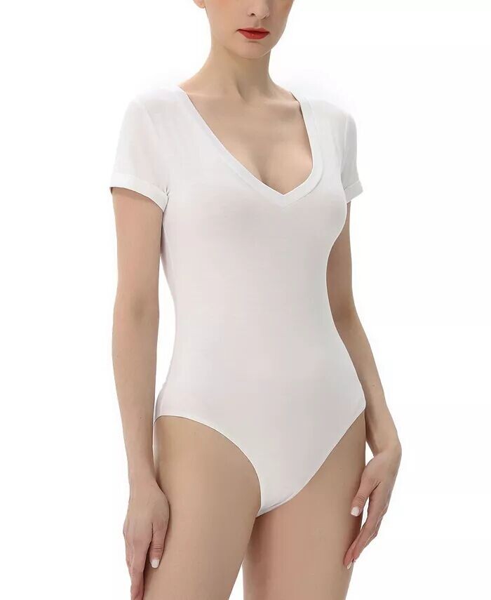 Женское базовое боди с v-образным вырезом kimi + kai, белый
Женское базовое боди с v-образным вырезом kimi + kai, белый