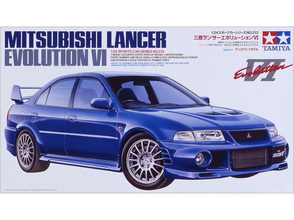 Tamiya 24213 1:24 Mitsubishi Lancer Evolution Vi
Tamiya 24213 1:24 Mitsubishi Lancer Evolution Vi