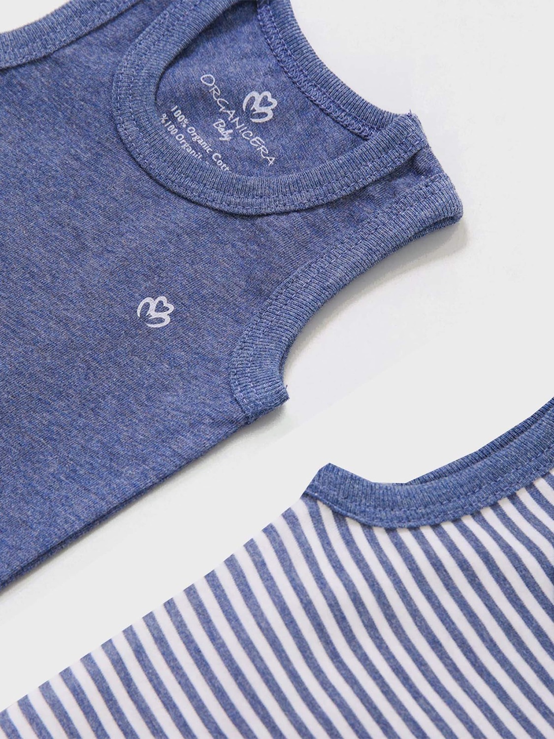 OrganicEra Комбинезон/боди 'Organic Newborn Baby Sleeveless Bodysuit,2 pcs Set' в цвете индиго
OrganicEra Комбинезон/боди 'Organic Newborn Baby Sleeveless Bodysuit,2 pcs Set' в цвете индиго