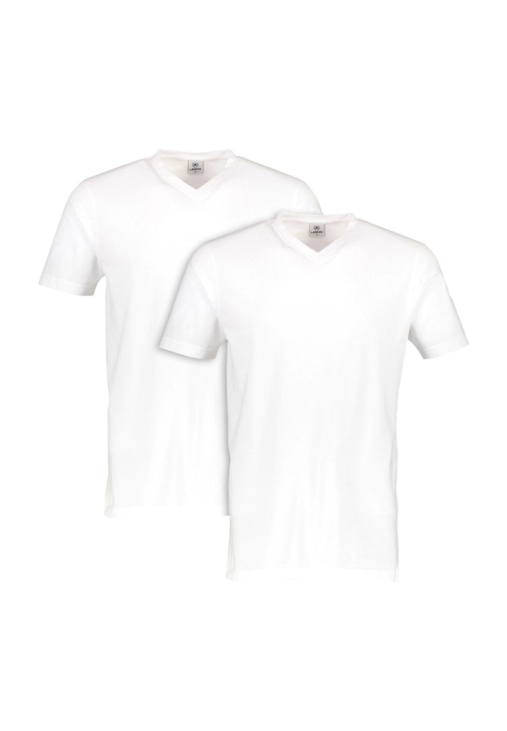 Футболка, 2 пары, хлопок, мужская LERROS, белый 
Футболка, 2 пары, хлопок, мужская LERROS, белый