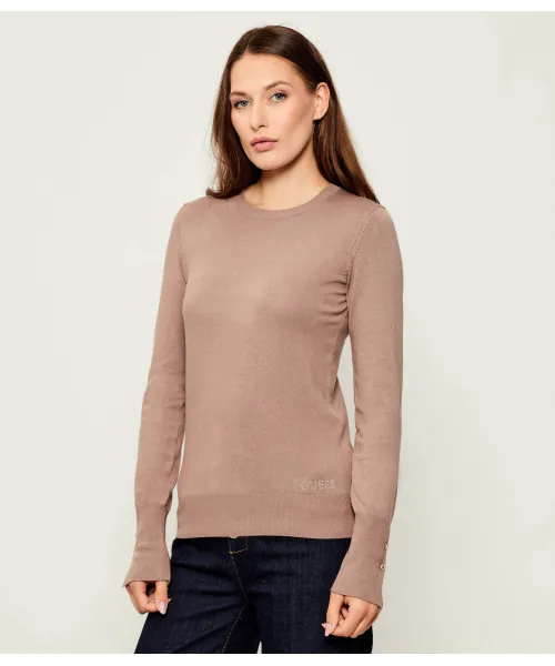 Свитер Элинор Regular fit Guess Jeans, бежевый
Свитер Элинор Regular fit Guess Jeans, бежевый
