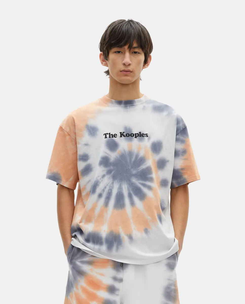 Мужская футболка с короткими рукавами и принтом тай-дай The Kooples, синий
Мужская футболка с короткими рукавами и принтом тай-дай The Kooples, синий