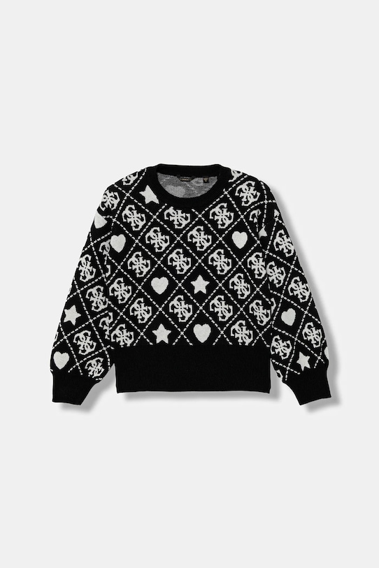 Детский свитер из смесовой шерсти Guess, черный
Детский свитер из смесовой шерсти Guess, черный