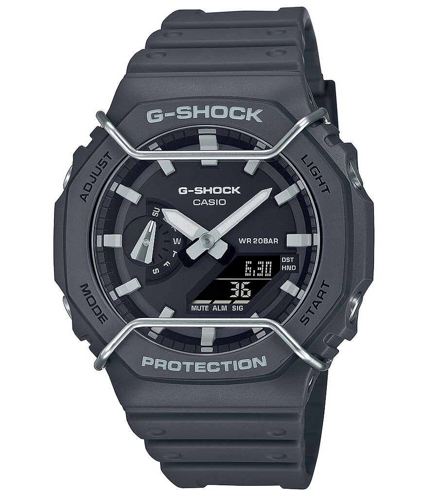 Мужские часы G-Shock Anadigi с защитой бампера, противоударный серый полимерный ремешок, синий
Мужские часы G-Shock Anadigi с защитой бампера, противоударный серый полимерный ремешок, синий