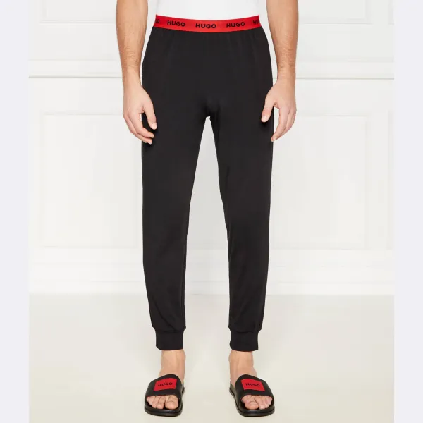 Пижамные брюки прямого кроя на завязках Hugo, черный
Пижамные брюки прямого кроя на завязках Hugo, черный