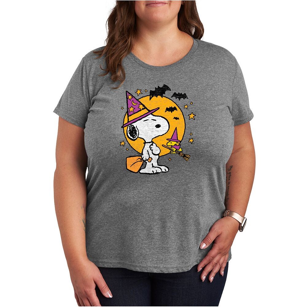 Футболка больших размеров с рисунком Peanuts Snoopy & Woodstock Witchcraft Licensed Character, цвет Heather Gray
Футболка больших размеров с рисунком Peanuts Snoopy & Woodstock Witchcraft Licensed Character, цвет Heather Gray