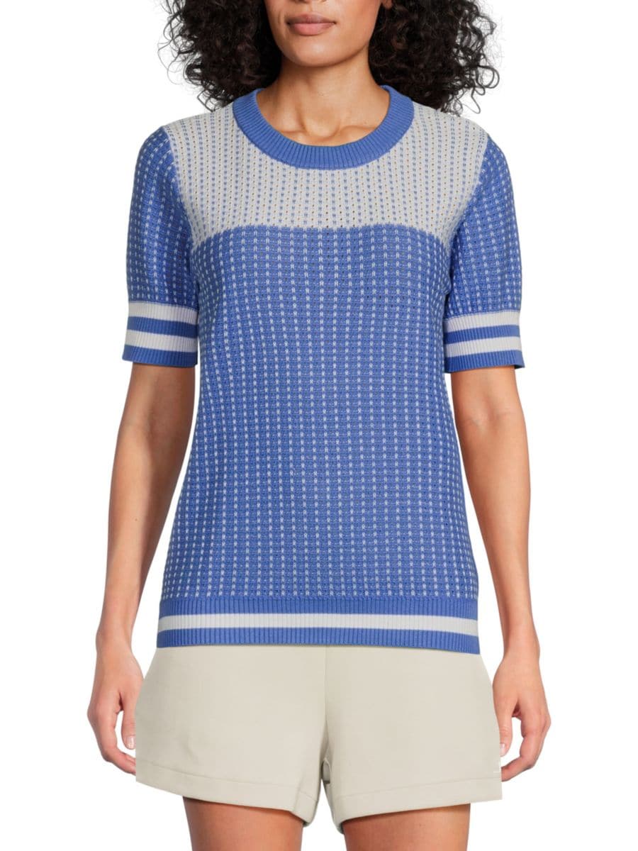 Свитер с короткими рукавами ажурной вязки Joseph A, цвет Ultramarine
Свитер с короткими рукавами ажурной вязки Joseph A, цвет Ultramarine