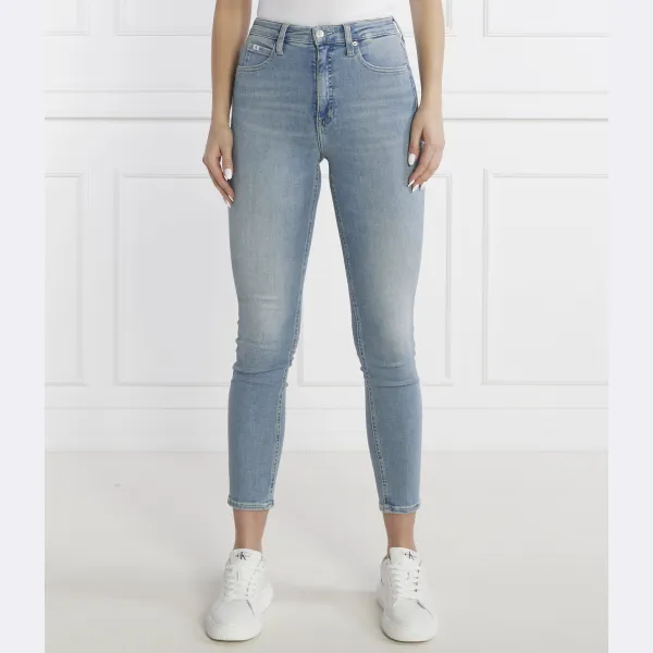 Джинсы скинни с высокой посадкой Calvin Klein, синий 
Джинсы скинни с высокой посадкой Calvin Klein, синий