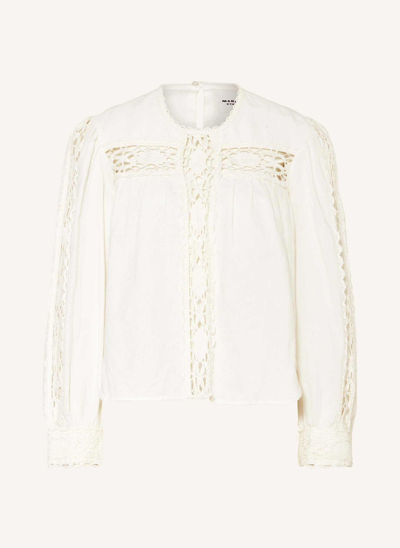 Блузка рубашка valmira со льном и кружевом Marant Étoile, экрю
Блузка рубашка valmira со льном и кружевом Marant Étoile, экрю