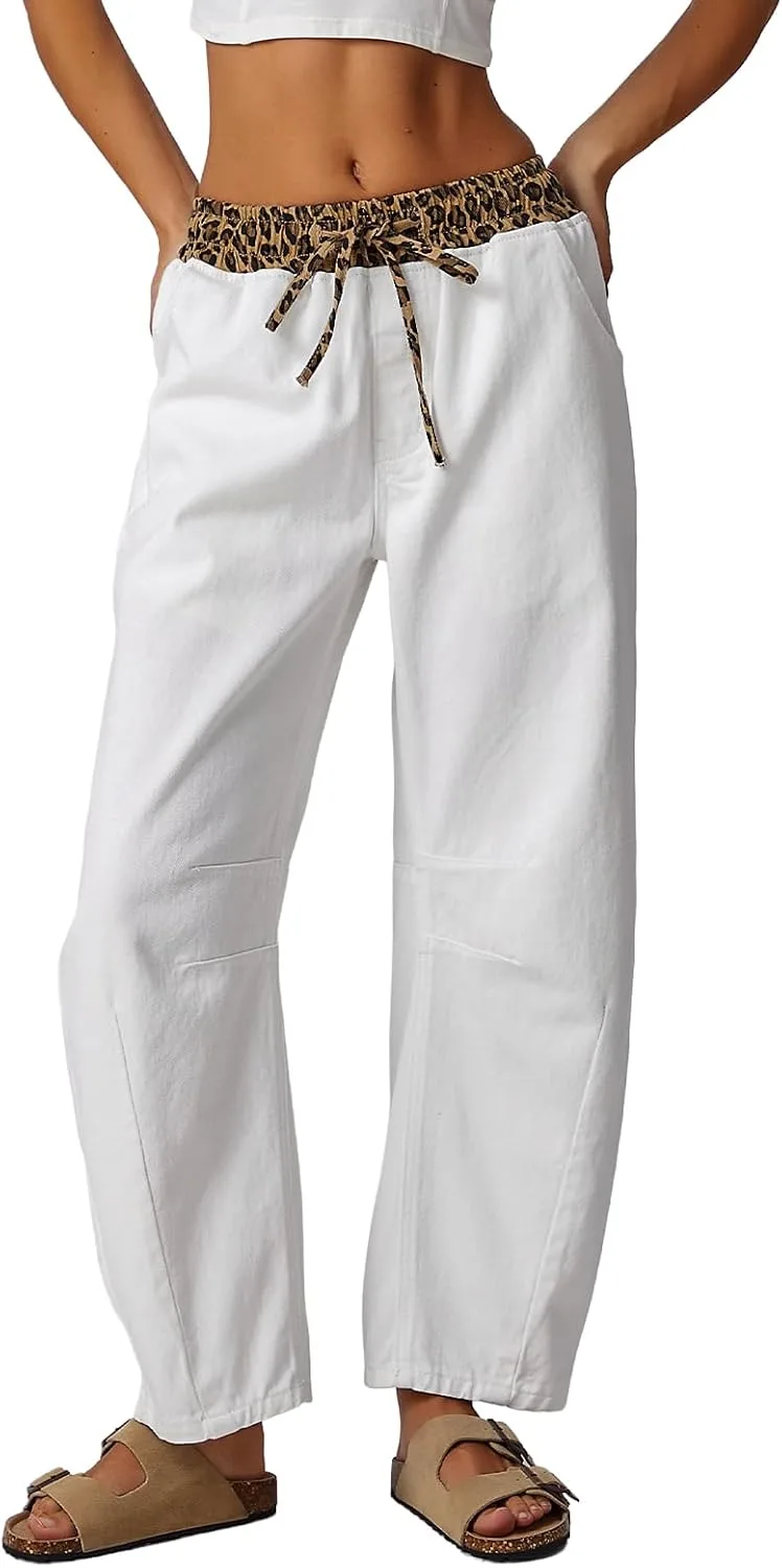 SCOFEEL женские джинсы бочонок на шнурке широкие свободные boyfriend с карманом
SCOFEEL женские джинсы бочонок на шнурке широкие свободные boyfriend с карманом