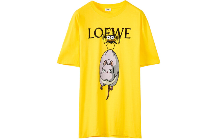 Футболка женская Loewe Spirited Away с принтом, желтый 
Футболка женская Loewe Spirited Away с принтом, желтый