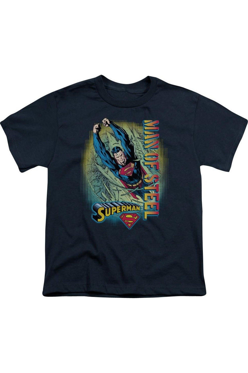 Футболка с Суперменом для детей с коротким рукавом Gildan, темно-синий 
Футболка с Суперменом для детей с коротким рукавом Gildan, темно-синий