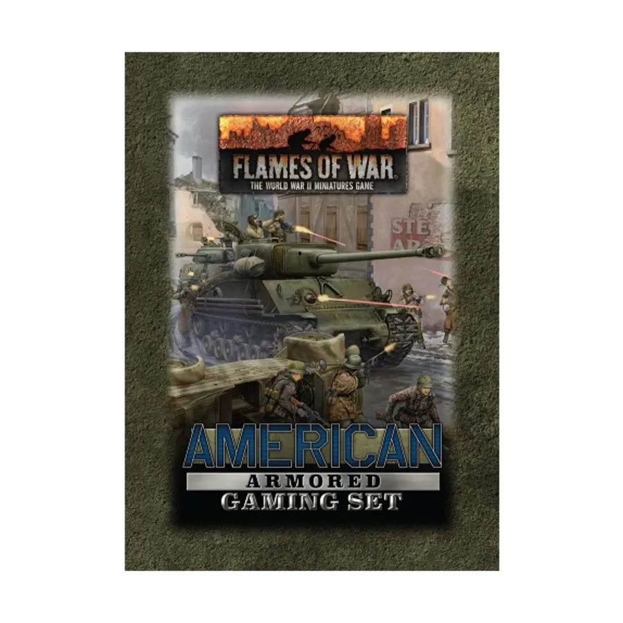 Игровой набор Американской бронетанковой дивизии, Flames of War - WWII - United States - Box Sets & Miscellaneous (4th Edition) 
Игровой набор Американской бронетанковой дивизии, Flames of War - WWII - United States - Box Sets & Miscellaneous (4th Edition)