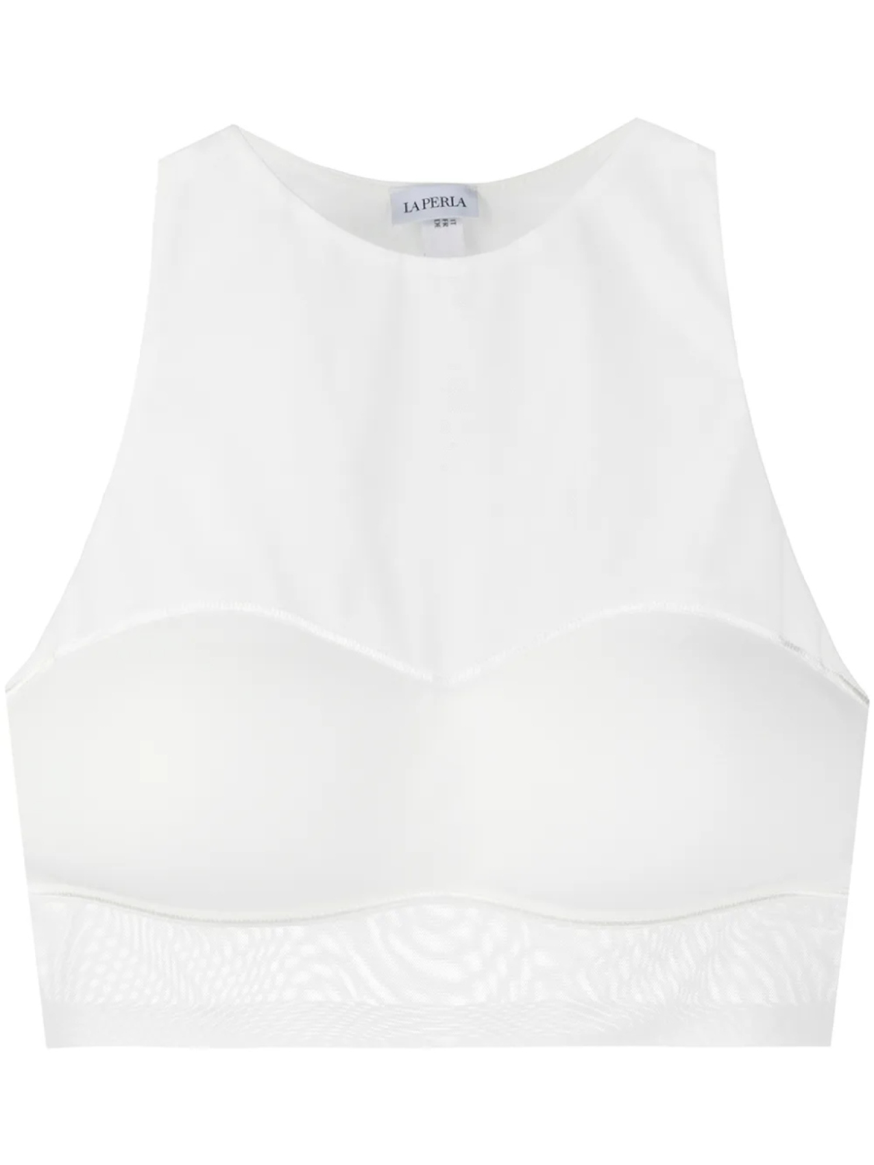 Укороченный топ без рукавов La Perla, белый
Укороченный топ без рукавов La Perla, белый