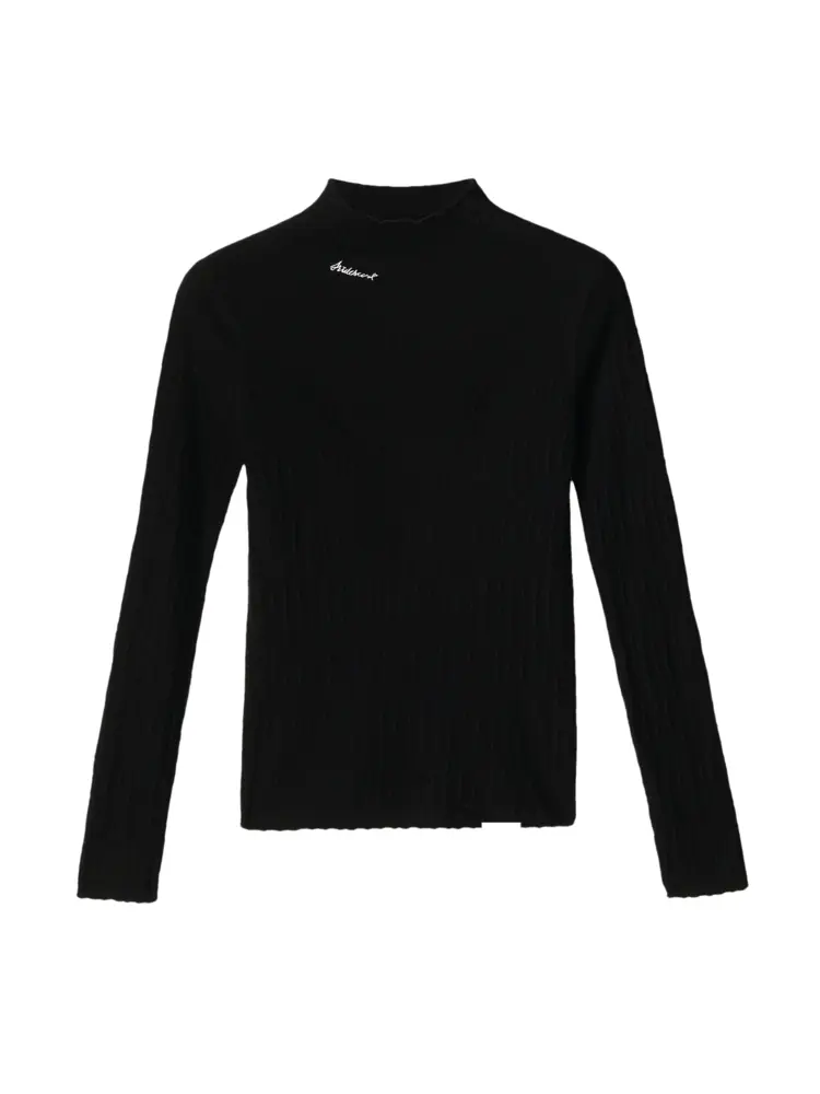 Пуловер вязаный Mslan, черный
Пуловер вязаный Mslan, черный