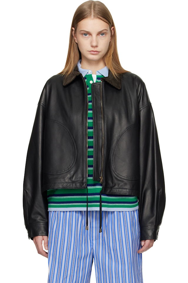 Кожаная парашютная куртка Hommegirls, черный
Кожаная парашютная куртка Hommegirls, черный