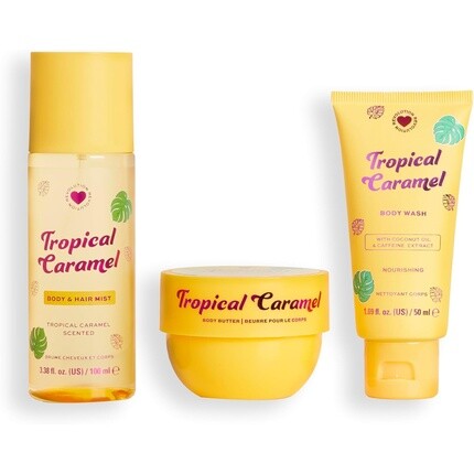 Подарочный набор для ванны и тела Tropical Caramel All-In-One Mini Hair I Heart Revolution
Подарочный набор для ванны и тела Tropical Caramel All-In-One Mini Hair I Heart Revolution