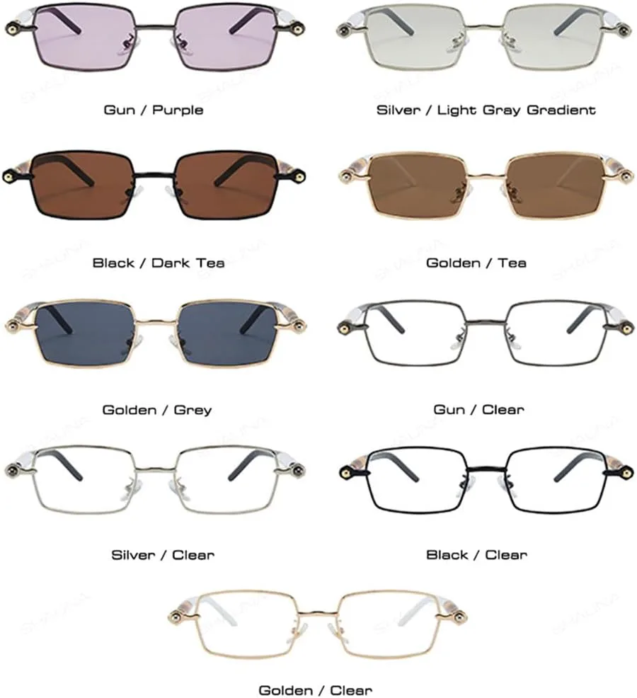 Солнцезащитные очки UV400 с маленькой оправой и заклепками, двухцветные, для женщин и мужчин, для бега и занятий спортом на открытом воздухе UYPTK, Silver Clear
Солнцезащитные очки UV400 с маленькой оправой и заклепками, двухцветные, для женщин и мужчин, для бега и занятий спортом на открытом воздухе UYPTK, Silver Clear