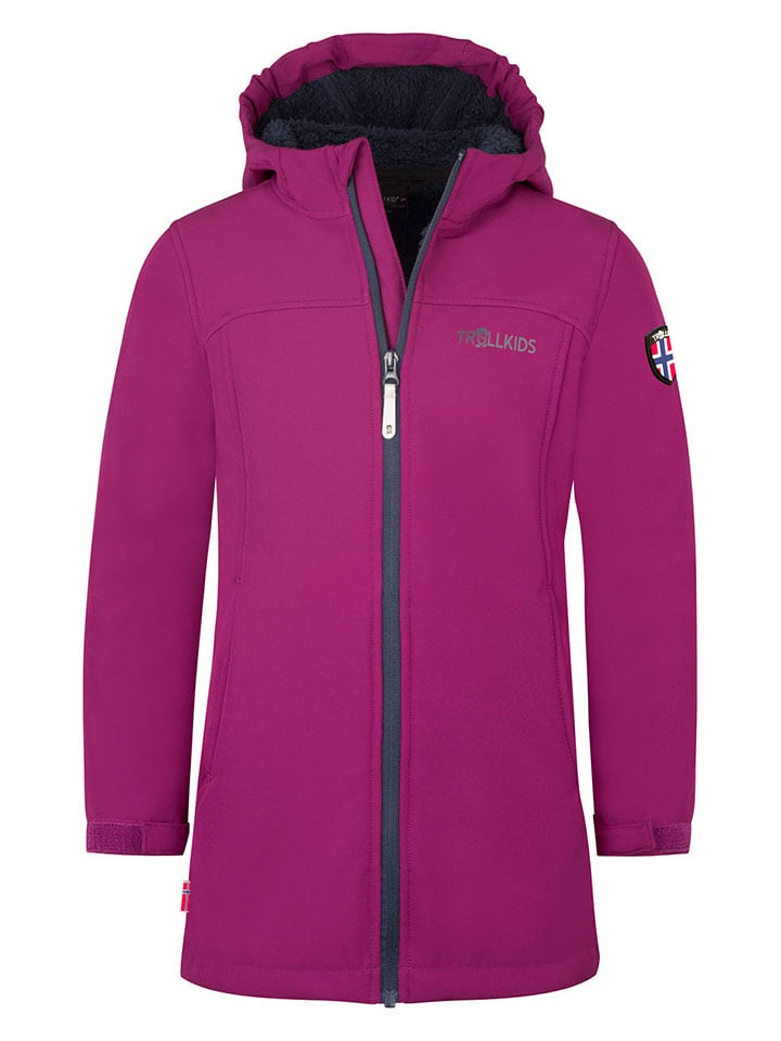 Пальто софтшелл Кристиансанд розового цвета Trollkids
Пальто софтшелл Кристиансанд розового цвета Trollkids