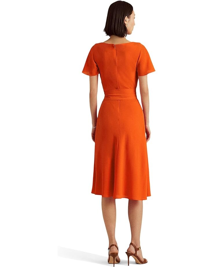 Платье LAUREN Ralph Lauren Belted Crepe Flutter-Sleeve Dress, цвет Vivid Tangerine
Платье LAUREN Ralph Lauren Belted Crepe Flutter-Sleeve Dress, цвет Vivid Tangerine