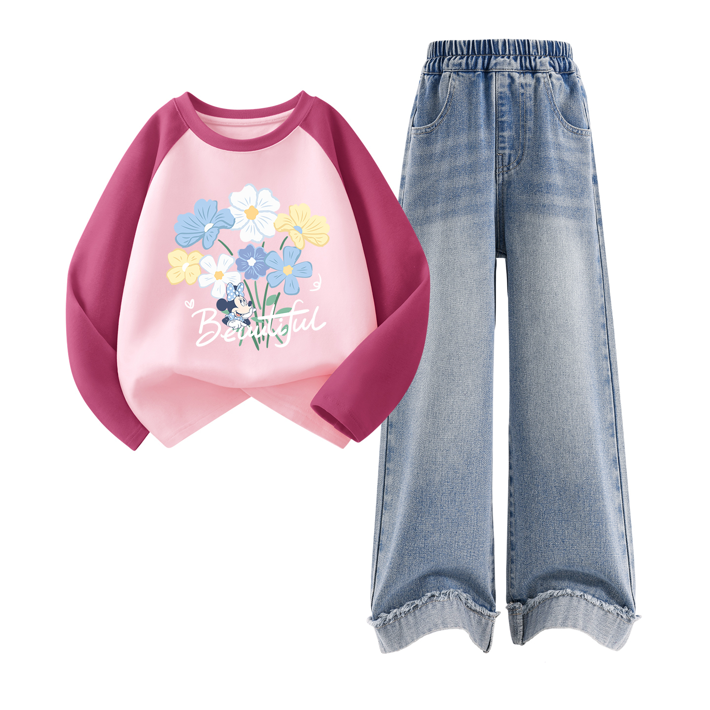 Детская повседневная спортивная одежда Disney, светло-голубой
Детская повседневная спортивная одежда Disney, светло-голубой