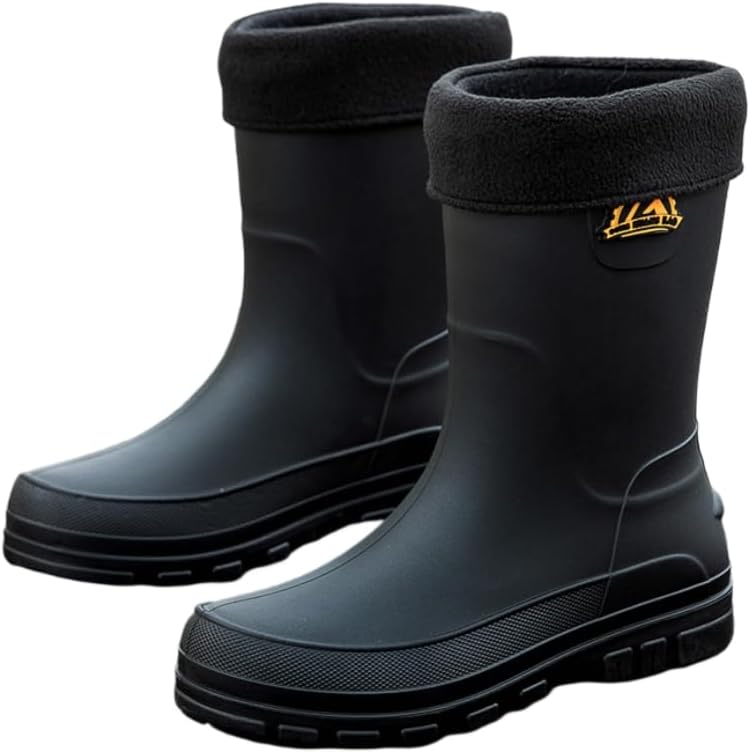 Водонепроницаемые мужские резиновые сапоги HoaloX - прочные противоскользящие ботинки для рыбалки, кухни, мытья автомобилей и работы на фабрике, черный
Водонепроницаемые мужские резиновые сапоги HoaloX - прочные противоскользящие ботинки для рыбалки, кухни, мытья автомобилей и работы на фабрике, черный