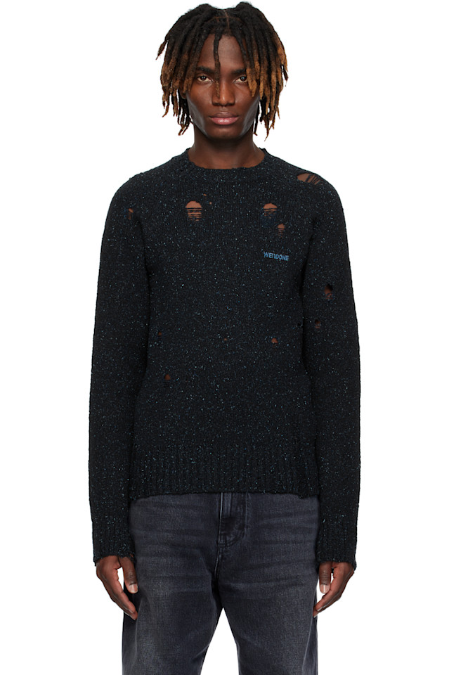 Свитер с рукавом реглан в стиле гранж We11Done, синий
Свитер с рукавом реглан в стиле гранж We11Done, синий