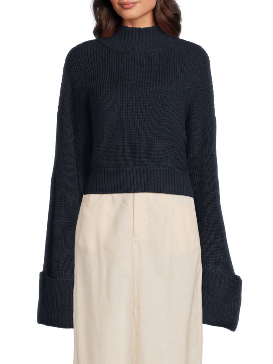 Укороченный свитер в рубчик WeWoreWhat, темно-синий
Укороченный свитер в рубчик WeWoreWhat, темно-синий