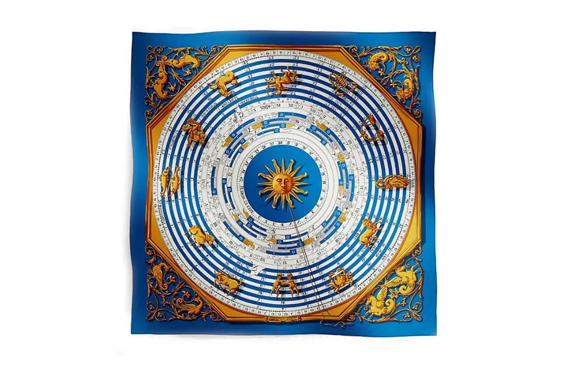 Шёлковый платок женский синий HERMES
Шёлковый платок женский синий HERMES