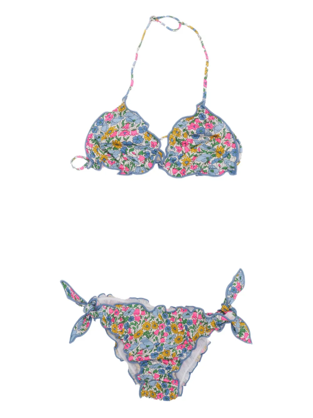 Бикини с оборками и цветочным принтом Mc2 Saint Barth Kids, синий
Бикини с оборками и цветочным принтом Mc2 Saint Barth Kids, синий