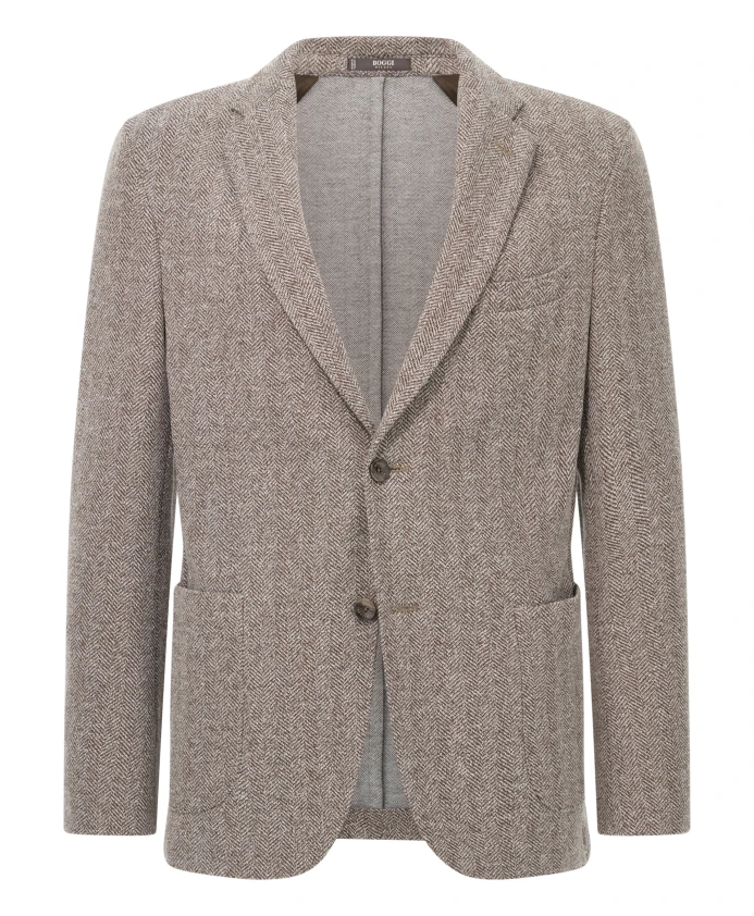 Футболка B, куртка в елочку из смесовой хлопковой ткани. Boggi Milano, бежевый
Футболка B, куртка в елочку из смесовой хлопковой ткани. Boggi Milano, бежевый