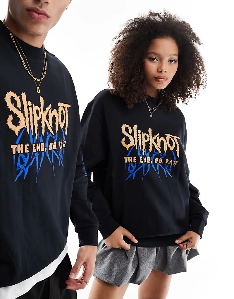 Толстовка унисекс оверсайз с логотипом и принтом Slipknot черного цвета ASOS DESIGN
Толстовка унисекс оверсайз с логотипом и принтом Slipknot черного цвета ASOS DESIGN
