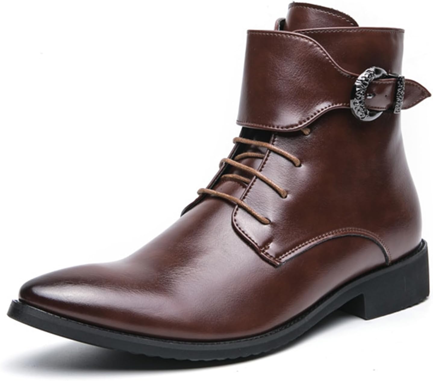Мужские кожаные ботинки-челси с заостренным носком, шнуровкой, ремешком на щиколотке, боковой молнией и низким каблуком, оксфорды для формальной деловой работы и ежедневного ношения Bangteuo, коричневый
Мужские кожаные ботинки-челси с заостренным носком, шнуровкой, ремешком на щиколотке, боковой молнией и низким каблуком, оксфорды для формальной деловой работы и ежедневного ношения Bangteuo, коричневый