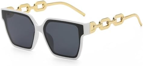 Модные очки 2027 года в крупной оправе для мужчин, с цепочкой на линзах, солнцезащитным козырьком и в стиле ретро, а также женские солнцезащитные очки MTZJH, White Grey
Модные очки 2027 года в крупной оправе для мужчин, с цепочкой на линзах, солнцезащитным козырьком и в стиле ретро, а также женские солнцезащитные очки MTZJH, White Grey