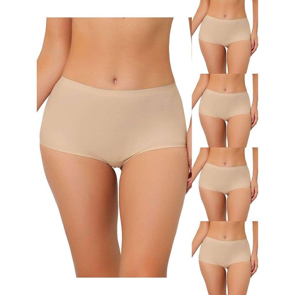 5 упаковок женских шорт для мальчиков, нижнее белье без подкладки, невидимые эластичные однотонные трусики со средней талией ALLEGRA K, бежевый
5 упаковок женских шорт для мальчиков, нижнее белье без подкладки, невидимые эластичные однотонные трусики со средней талией ALLEGRA K, бежевый