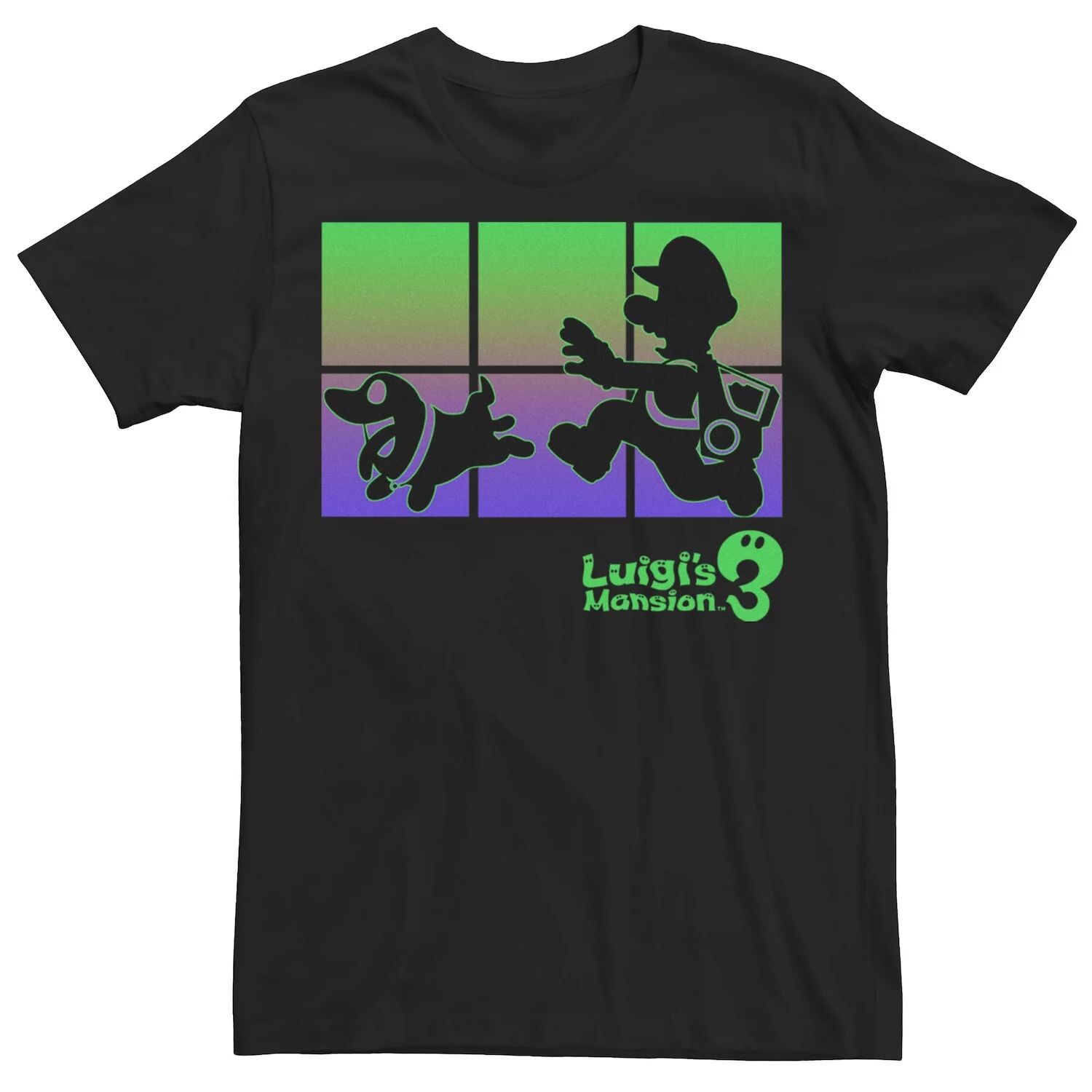 Мужская футболка с изображением силуэта Nintendo Luigi's Mansion 3 Luigi и Polterpup Licensed Character, Черный, Мужская футболка с изображением силуэта Nintendo Luigi's Mansion 3 Luigi и Polterpup Licensed Character
Мужская футболка с изображением силуэта Nintendo Luigi's Mansion 3 Luigi и Polterpup Licensed Character, Черный, Мужская футболка с изображением силуэта Nintendo Luigi's Mansion 3 Luigi и Polterpup Licensed Character